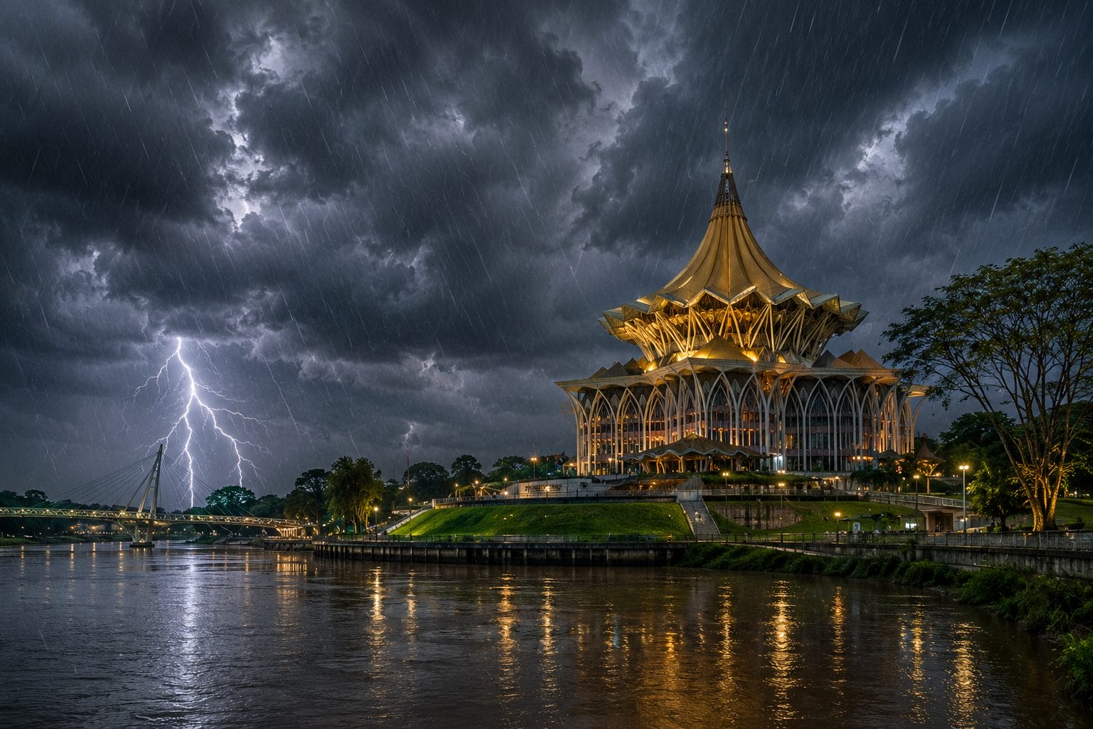 Thunderstorms, Heavy Rain To Hit Parts Of Sarawak Until Noon