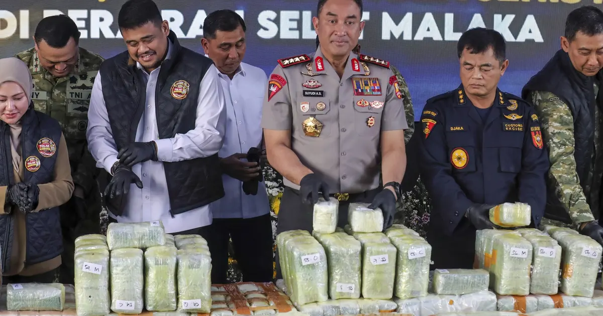 インドネシアで数百万ドル規模の麻薬摘発2件