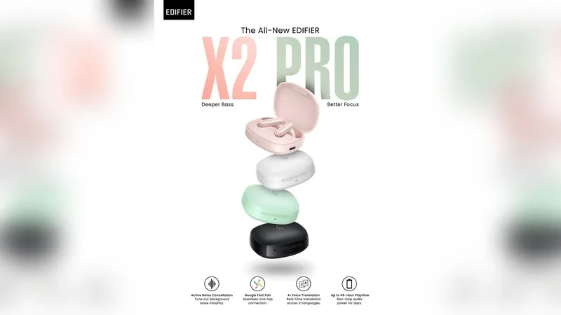 エディファイア、49時間駆動のX2プロイヤホンをマレーシアで発売