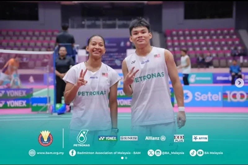 Pemain badminton Malaysia mendominasi Malaysia Junior International Challenge dengan tiga pingat juara