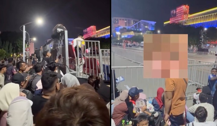 [Watch] Waited All Night For A Seat At The Merdeka Parade, Then Watched Someone Climb Over The Fence To Take It