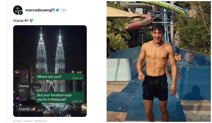 F1チームとドライバーがマレーシア到着、SNSで話題に