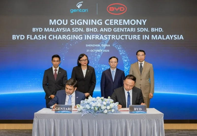 ゲンタリとBYD、急速充電展開で覚書を締結