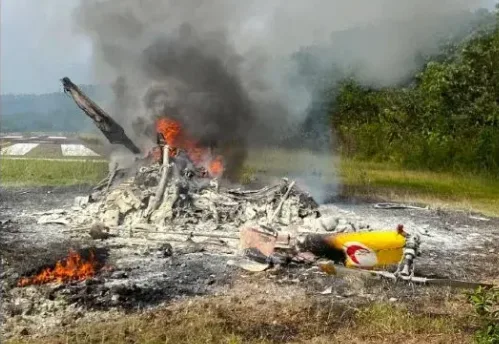 Helicopter crashes during flying doctor service mission in Sarawak