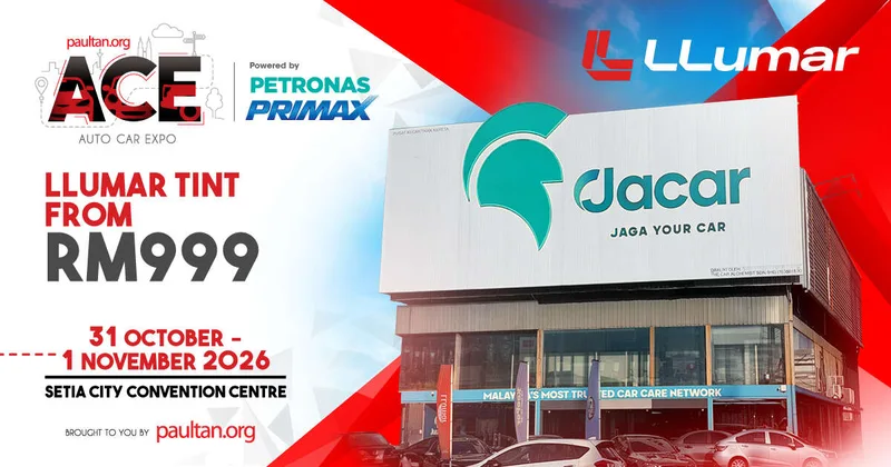 ACE 2026: Discount of up to RM2,000 with Jacar – Llumar tint from RM999, Pecca leather seats fr RM1,699