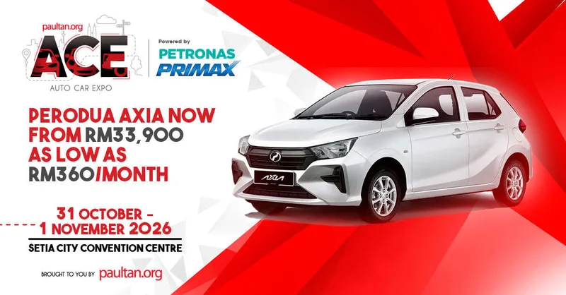 ACE 2026: Perodua Axia 1.0L G from RM33,900 is a great option for first-time car buyers – book and be rewarded
