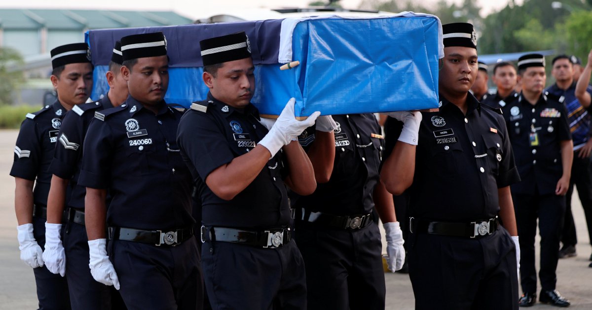Bodies of three policemen killed in electrocution tragedy flown home