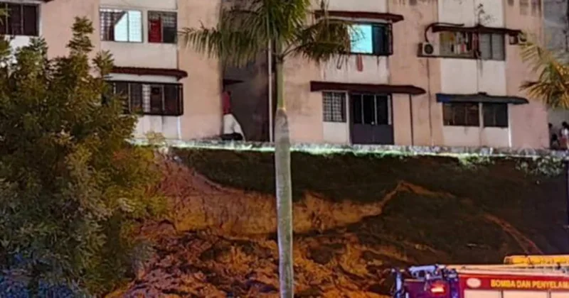 チラスの土砂崩れ、アパート住民に避難命令